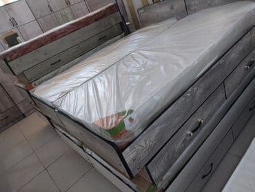 новые кровати: Односпальная кровать, Новый, С матрасом, длина - 190 см — 10