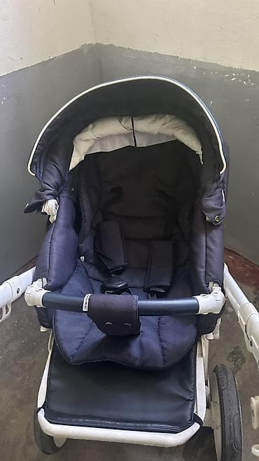 онклауд обувь: Детская коляска 2 в 1 (люлька + прогулочный блок) - Цвет: темно‑синий — 3