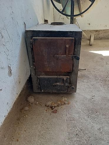 Үй жана бакча: Твердотопливный котёл/печь из толстостенной стали с водяной — 1