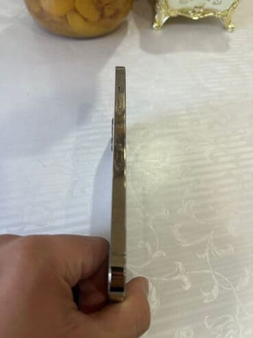 ipod mini: IPhone 12 Pro Max, Б/у, 128 ГБ, Matte Gold, Наушники, 77 % — 5