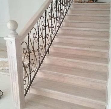 Чатырдын үстүн жабууга арналган материалдар: Темир тепкич Жеке менчик үй үчүн, Тепкичтин формасы: Г-сымал — 8