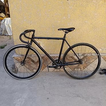 Фикс-байк (single speed) с дорожным рулём - Рама: стальная at lalafo.kg Фикс-байк (single speed) с дорожным рулём - Рама: стальная