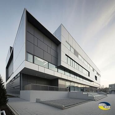 Дизайн, проектирование: Вентилируемые фасады из алюкобонд-панелей (композитные алюминиевые — 8