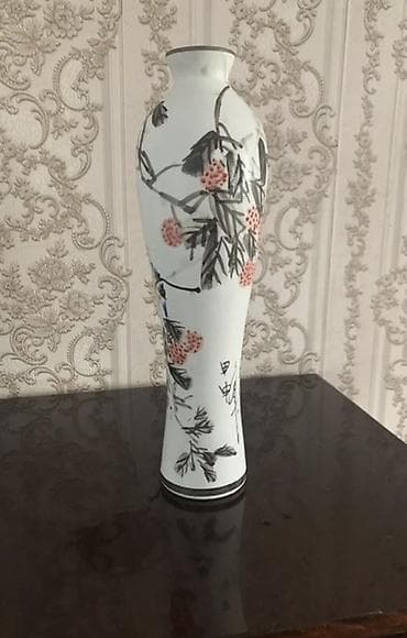 гул челектер: Фарфоровая ваза с росписью в восточном стиле из фарфора 🏺 Ручная — 1