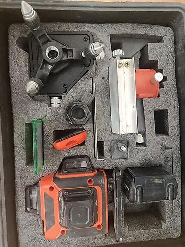 штатив: Профессиональный лазерный уровень Gigant 4D 16 линий + штатив 1.6 м — 1