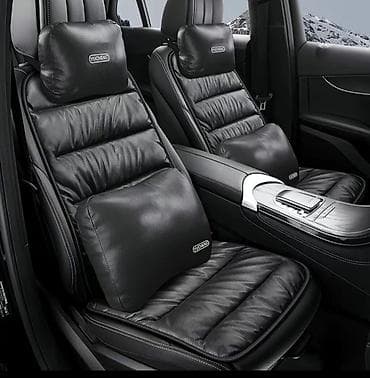 Чехлы Экокожа, С подушкой, цвет - Черный