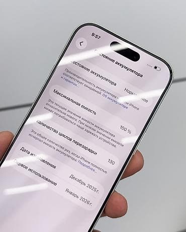 чехол iphone 17: IPhone 17 Pro, Б/у, 256 ГБ, Белый, Защитное стекло, Чехол, Кабель, В рассрочку, 100 % — 6