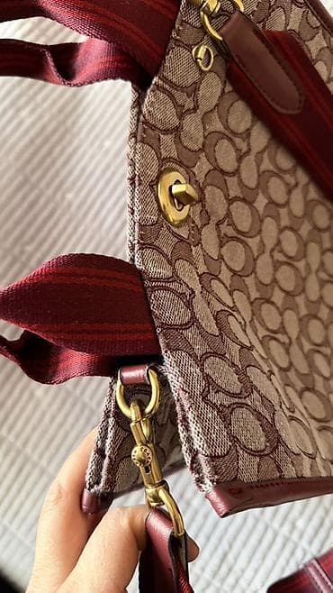 Сумка-тоут Coach с фирменным монограммным жаккардовым рисунком — 3