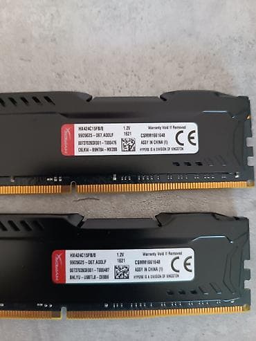 mateview 28: Оперативная память (RAM) для ПК, Б/у, HyperX, 16 ГБ, DDR4, 2400 МГц — 2