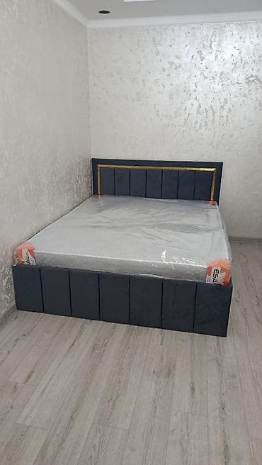 Двуспальная кровать, Новый, С матрасом, длина - 200 см