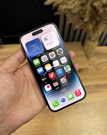 touch id: IPhone 14 Pro, Б/у, 256 ГБ, Jet Black, 89 % — 1