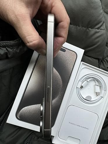 iphone 10plus: IPhone 15 Pro Max, Б/у, 256 ГБ, Natural Titanium, Коробка, 84 % — 5