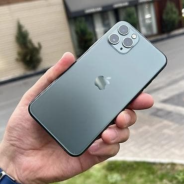 IPhone 11 Pro, Б/у, 256 ГБ, Alpine Green, Защитное стекло, 72 %