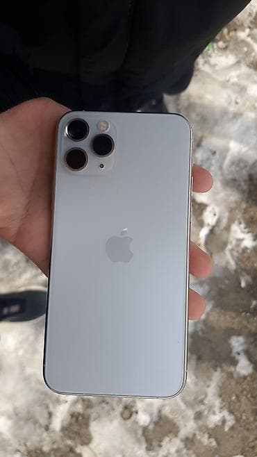 airpods 2 lux: IPhone 11 Pro, Серебристый, Защитное стекло — 1