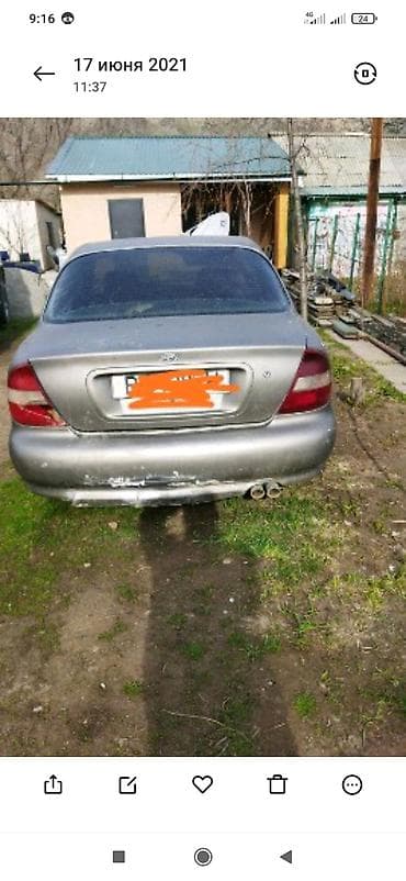 Бензиновый мотор Hyundai 1997 г., 2 л, Б/у, Оригинал