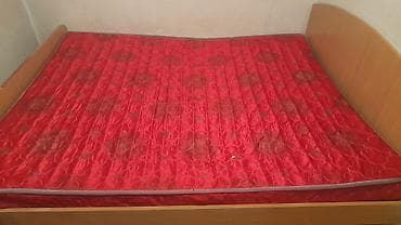 кравать двухспальная: Двуспальная кровать, Б/у, С матрасом, длина - 2 см — 6