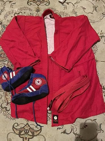 Балдардын кийим-кечелери жана бут кийимдери: Комплект, түсү - Кызыл — 1