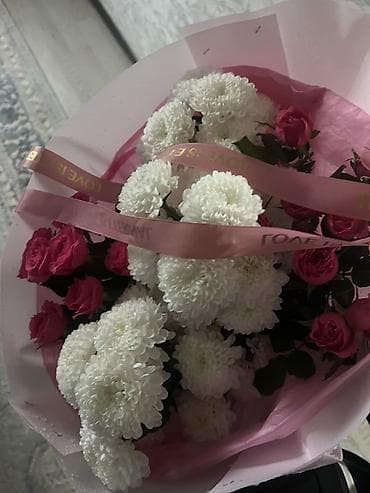 цветы сердце матери: Авторский букет в нежно‑розовой упаковке. Получили сегодня утром — 2