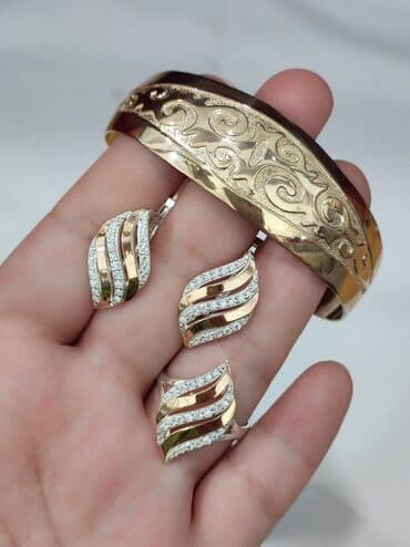 свадебные платья от производителя: Набор украшений, Проба 925, Женские, Новый — 3