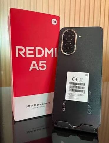 mi router 4a: Redmi, Redmi A5, Жаңы, 64 ГБ, түсү - Боз, 2 SIM — 2