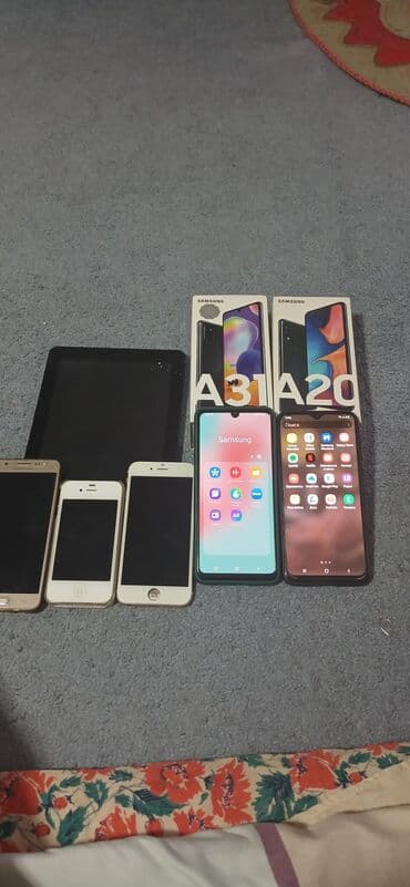 телефон бушный: Samsung Galaxy A22, Б/у, 16 ГБ, цвет - Черный, 2 SIM — 2