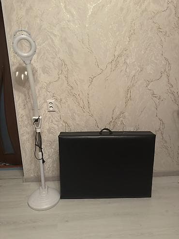 купить лампу лупу для косметолога: Складной массажный стол + напольная LED-лампа с лупой. Массажный — 1