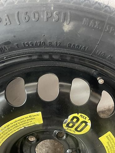 прокол дороги: Колеса в сборе 155 / 70 / R 17, Запаска, Железные, отверстий - 5 — 2