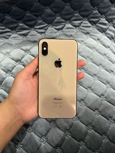 IPhone Xs, Б/у, 256 ГБ, Золотой, Чехол