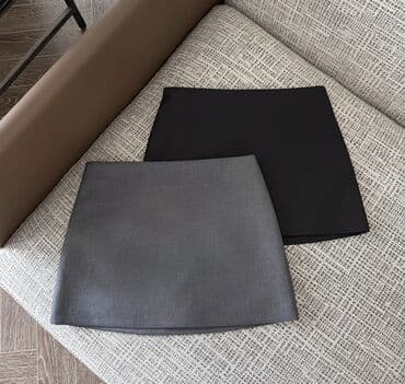 одежда для беременных женщин: Мини юбка серого цвета M-L — 1