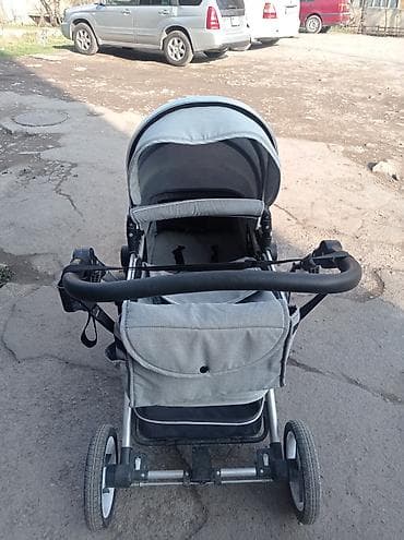 Коляска, Другой бренд, цвет - Серебристый, Б/у, Самовывоз