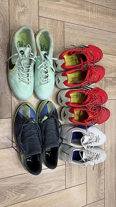 Футзалки б/у, набор из 5 пар. Состав комплекта: - Nike (мятные) — — 1