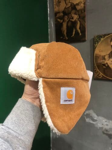 Детская вельветовая шапка ушанка Carhartt! Новые, стильные, легкие и