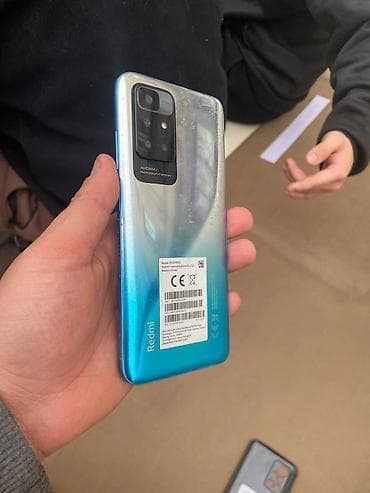 redmi note 10: Redmi, Redmi 10, Б/у, 128 ГБ, цвет - Голубой, 2 SIM — 2