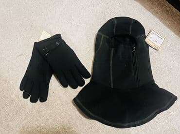 купить зимнюю мужскую обувь в бишкеке: Шапка новая производство Россия и перчатки — 2