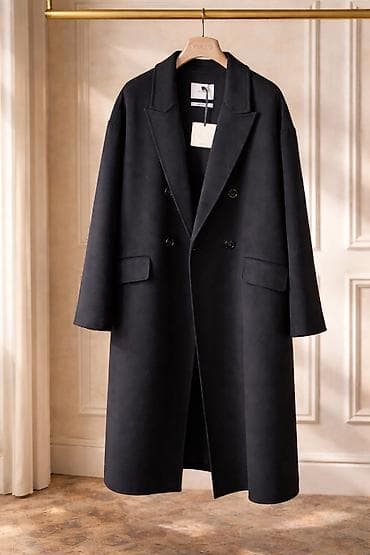 Пальто, Классика, Осень-весна, Длинная модель, L