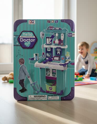 Оюнчуктар: Игровой Набор Доктор. Медицинская помощь (2в1, 66см, свет, звук, с — 1