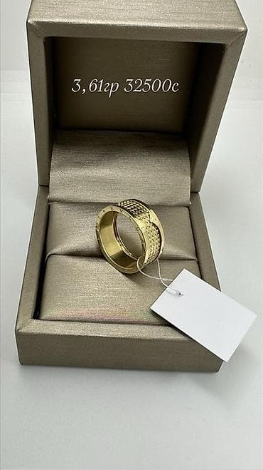 печатка золотой: Кольцо, Проба 585, Женские, Без вставки, Новый — 10