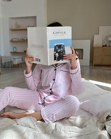 s: Пижама, Сатин, Турция, В полоску, XS, S, M — 1