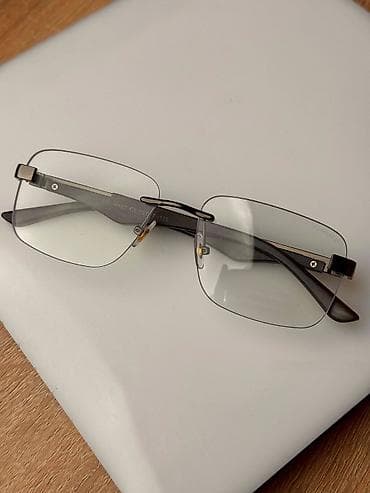 оптические очки: Оптическая оправа безободковая (rimless) - Форма линз: прямоугольная — 1