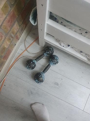 обувь для зала: Разборные гантели-«шары» из металла (пара). 6+6кг - Материал — 1