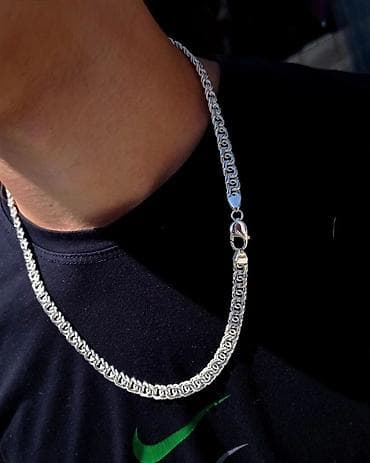 серебряные цепочки мужские: Цепочка, Проба 960, Мужские, Новый — 7