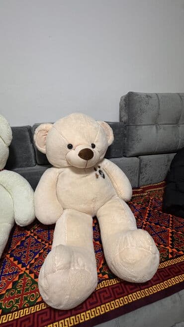 Гирлянды: Большой плюшевый медведь - Цвет: молочный/кремовый - Размер: крупный — 4