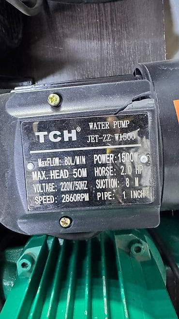 Дом и сад: Поверхностный водяной насос TCH JET-ZZ W1500 Основные характеристики — 2