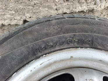 скупка шины: Колеса в сборе 185 / 70 / R 14, Зимняя шипованная, Б/у, Комплект, Легковые, Железные, отверстий - 4 — 5