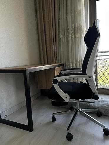 Комплект офисной мебели, Кресло, Металл, цвет - Черный