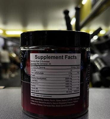 Спорттук сумкалар: Креатин Monohydrate Gummies — жевательные витамины/спортпит в виде — 2