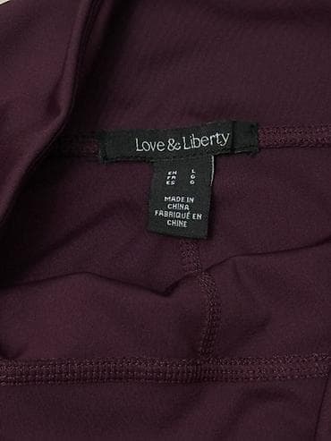 шерстяные лосины: Леггинсы Love & Liberty - Цвет: темный бордово-сливовый. - — 2