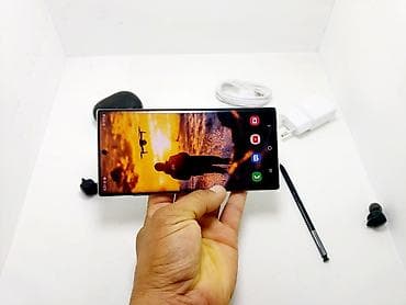 iphone kg: Samsung Note 10 Plus, Б/у, 256 ГБ, цвет - Серебристый, 1 SIM — 4