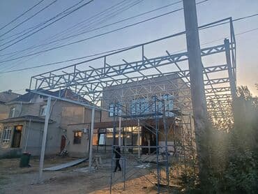 садовые навесы: Чатыр, Башка форма, Металл, Профнастил, Орнотуу — 3