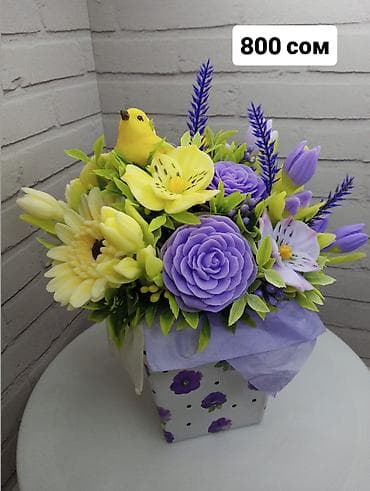 Наборы и букеты из мыла ручной работы Цветы долго стоят и хранятся